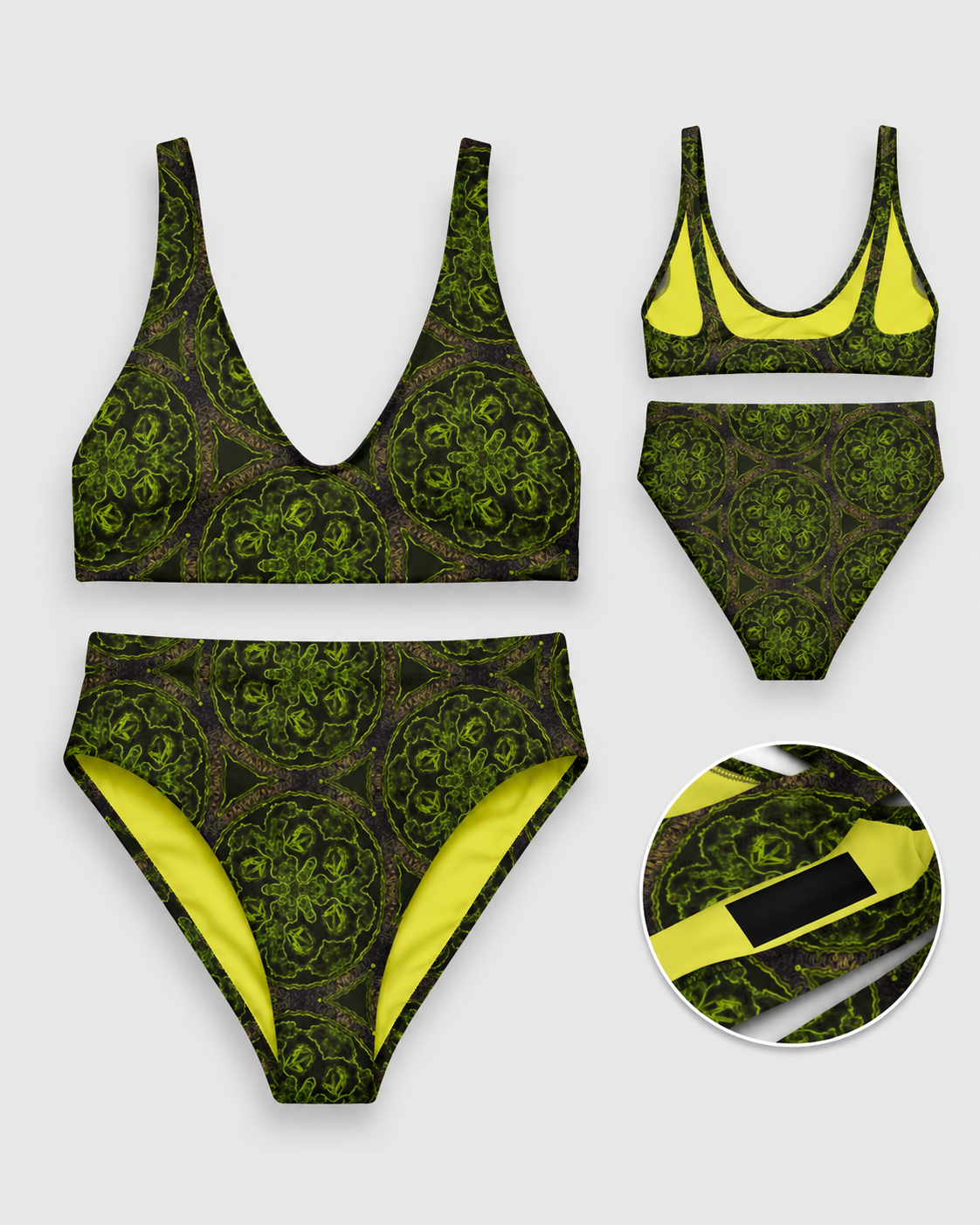 THE “ROOTED VENOM” HIGH-WAISTED BIKINI